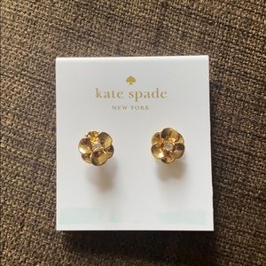 Kate Spade Gold Flower Earrings